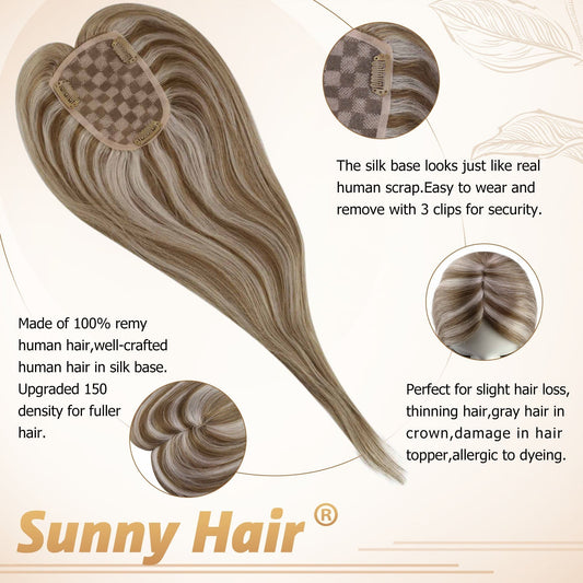 hair topper,hair piece,topper hair piece,remy hair topper,topper hair extension,one piece hair,clip on hair topper,pieces,hair topper with highlights,hair topper for thinning crown,fashion color seamless silk hair extension natural hair 100% human hair extension on sale professsionalhair brand Sunny hair topper pieces touppe hair EXTENSION