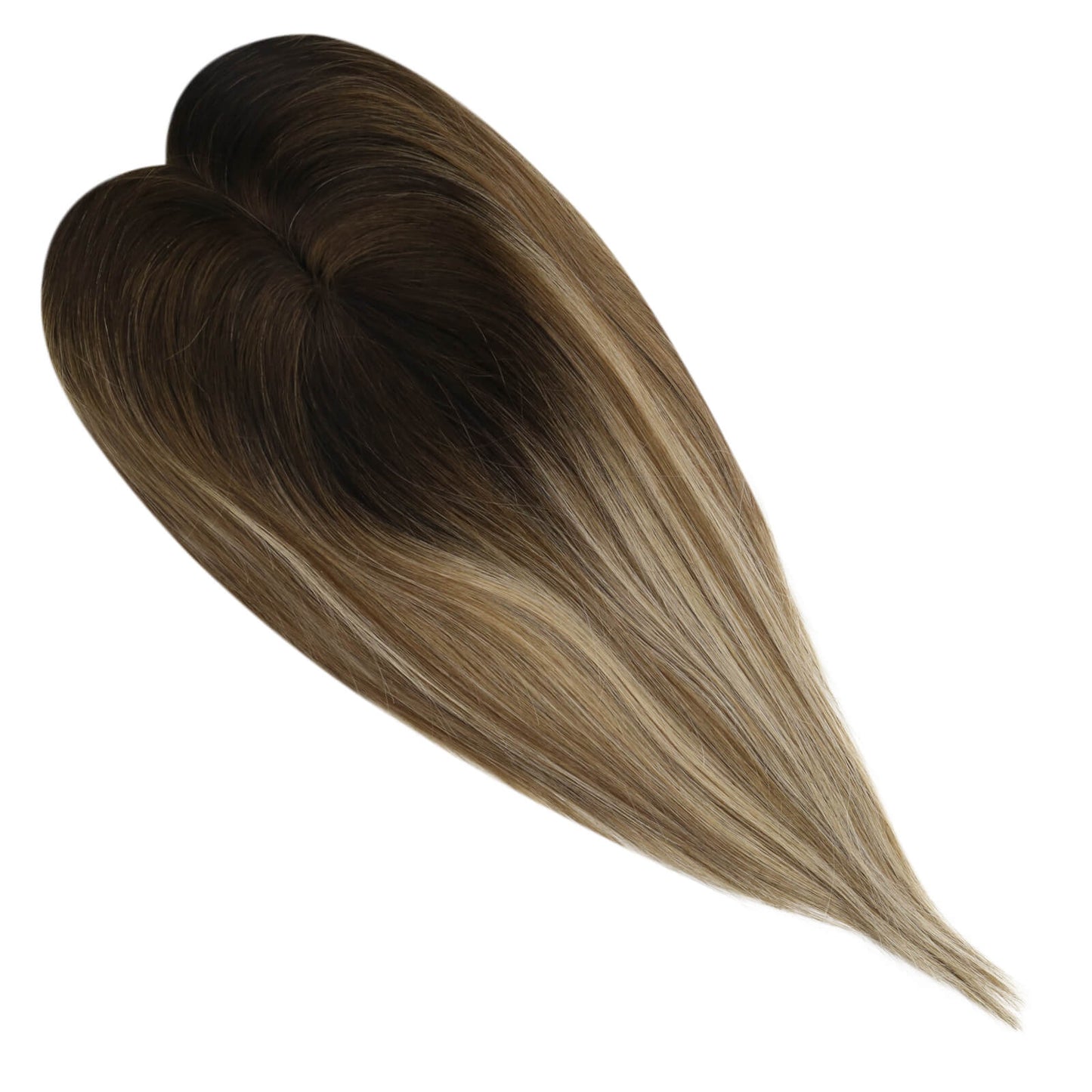 high quality remy hair extensions,hair topper women,hair topper wig,hair topper silk base,hair topper human hair,hair topper for women,hair topper for thinning crown,hair topper,clip on hair topper,dark brown hair topper,human hair topper medium brown,balayage hair topper,big base topper,center parted topper,easy apply,easy application,topper with center parting,Hair Volumizers,Clip-In Hair Volumizers