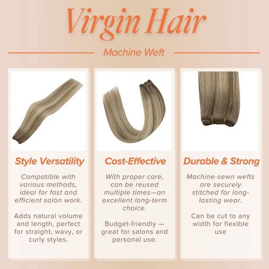 weft hair extensions human hair sew in hair extensions