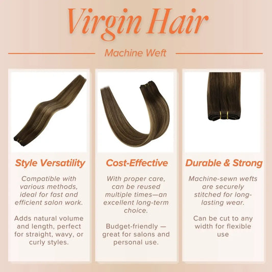 machine weft hair extensions human hair