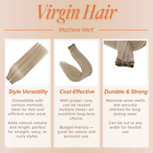 virgin_hair,weft_hair_extensions,machine_weft