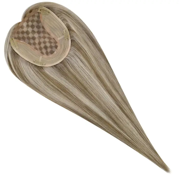 human hair topper,high quality virgin hair extensions,hair topper women,hair topper,wig,hair topper silk base,hair topper human hair,hair topper for women,hair topper for thinning crown,clip on hair topper,Best Hair Topper with Clips,balayage hair topper,16 inch hair extensions,18 inch hair extensions,virgin hair extensions,best hair extensions for fine hair,clip in hair topper,mono hair topper,mono top human hair topper