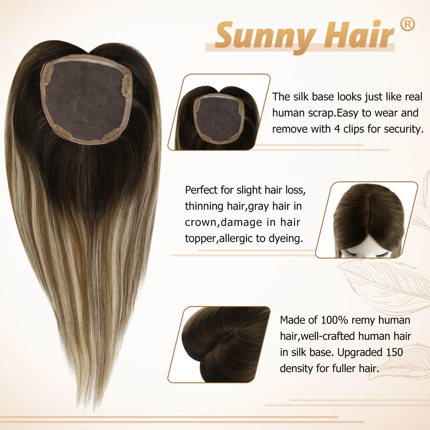 human hair topper,high quality remy hair extensions,hair topper women,hair topper wig,hair topper silk base,hair topper human hair,hair topper for women,hair topper for thinning crown,hair topper,clip on hair topper,Best Hair Topper with Clips,silk base hair topper,best hair topper,silk hair topper,remy hair,distribute seams at will,invisible topper,mono topper hair,mono topper,big base topper,big base wig,center parted topper,balayage hair,Hair Volumizers,Clip-In Hair Volumizers