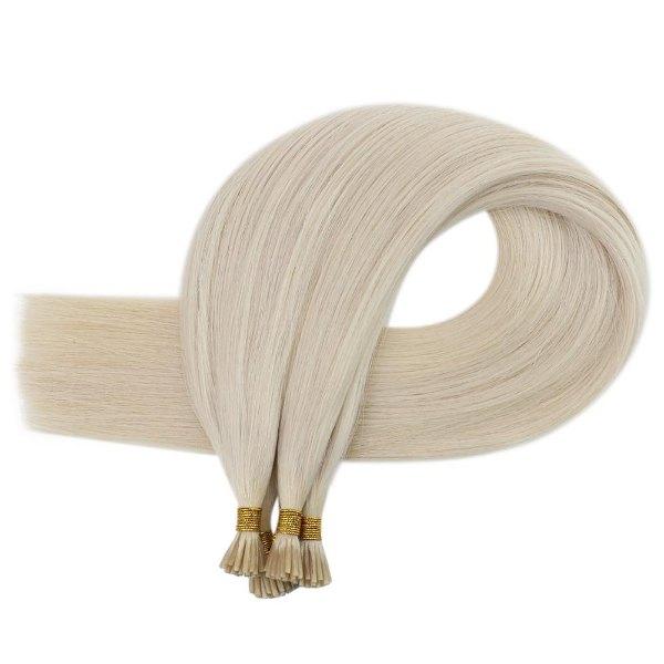 sunny hair blonde virgin hair i tip human hair extensions,virgin hair i tip extensions i tip hair extensions i-tip hair extensions