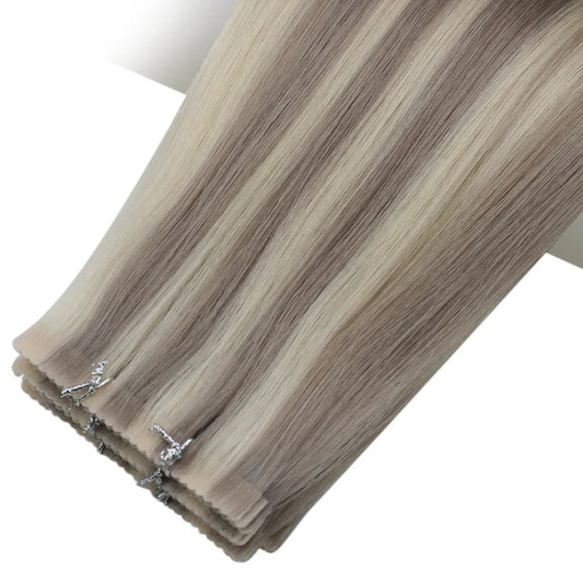 [40% OFF] Sunny Hair Flower Virgin Hair Tape Hair Extensions Blonde Highlights #19/60