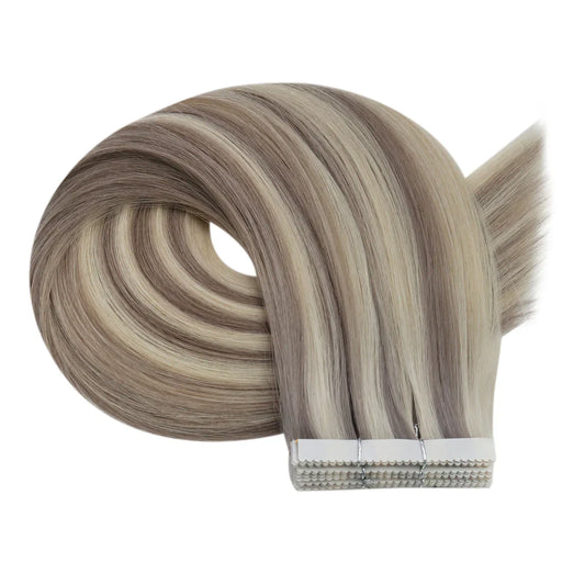 [40% OFF] Sunny Hair Flower Virgin Hair Tape Hair Extensions Blonde Highlights #19/60