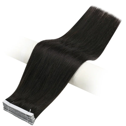 [40% OFF] Sunny Hair Flower Virgin Hair Tape Hair Extensions Natrual Black#1B