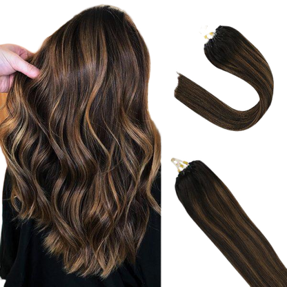 micro link human hair extensions highlights