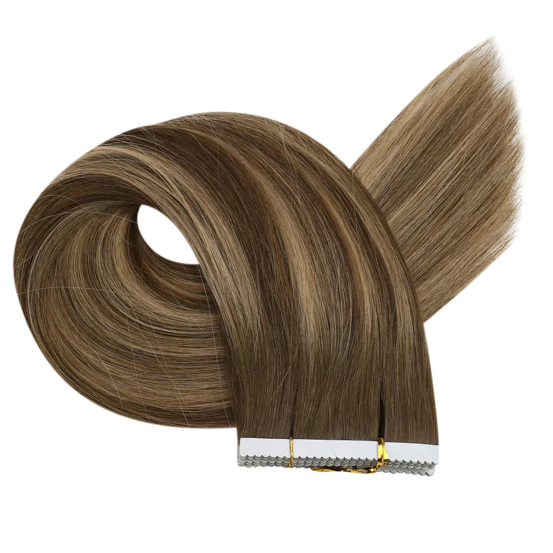 [40% OFF] Sunny Hair Flower Virgin Hair Tape Hair Extensions Balayage Brown #4/4/27