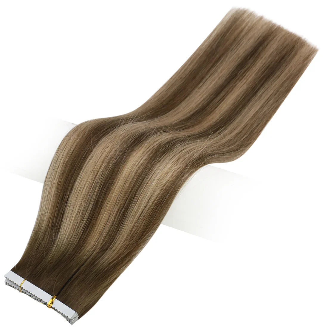 [40% OFF] Sunny Hair Flower Virgin Hair Tape Hair Extensions Balayage Brown #4/4/27