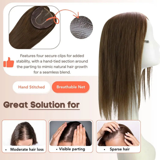 Human Hair Toppers for Women
