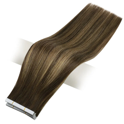 [40% OFF] Sunny Hair Flower Virgin Hair Tape Hair Extensions Balayage Brown #BM