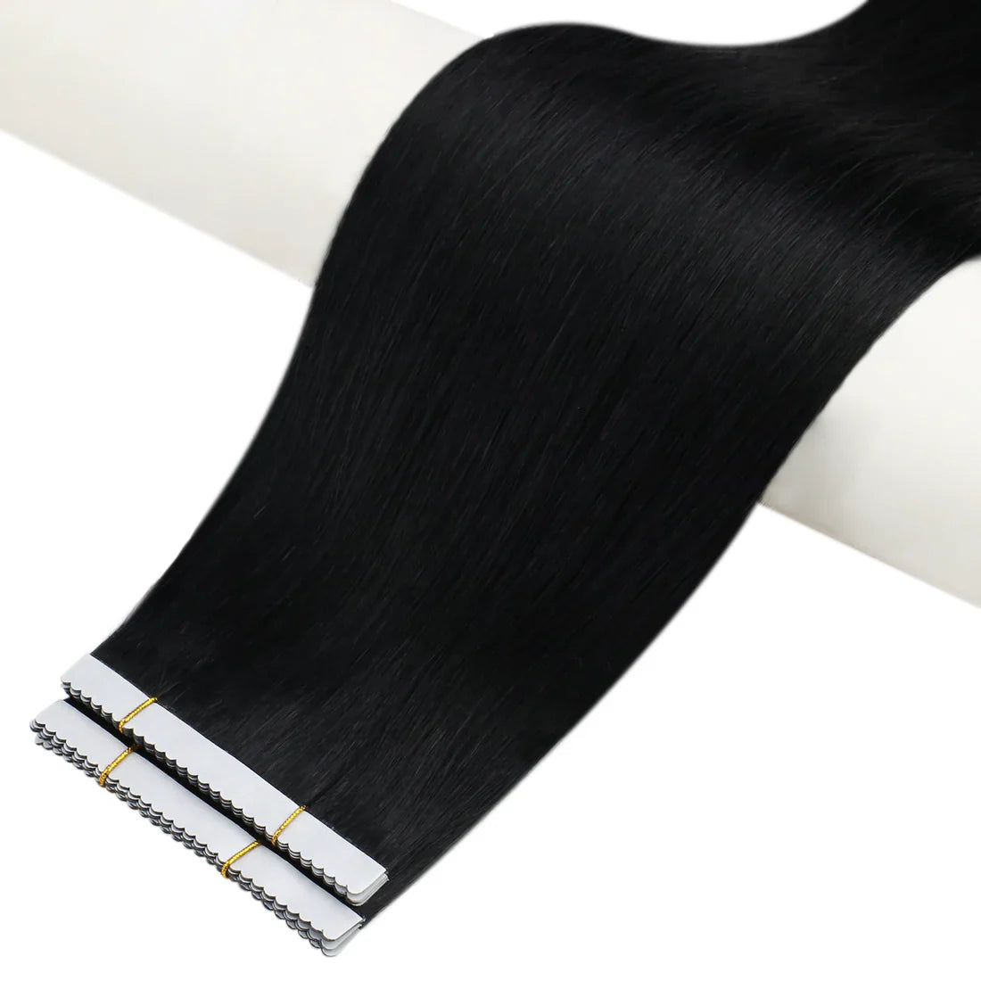 [40% OFF] Sunny Hair Flower Virgin Hair Tape Hair Extensions Jet Black#1