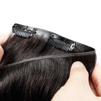 [Pre-Sale] Genius PU Clip in Hair Extensions Best Clip in Hair Balayage Brown #4/27/4
