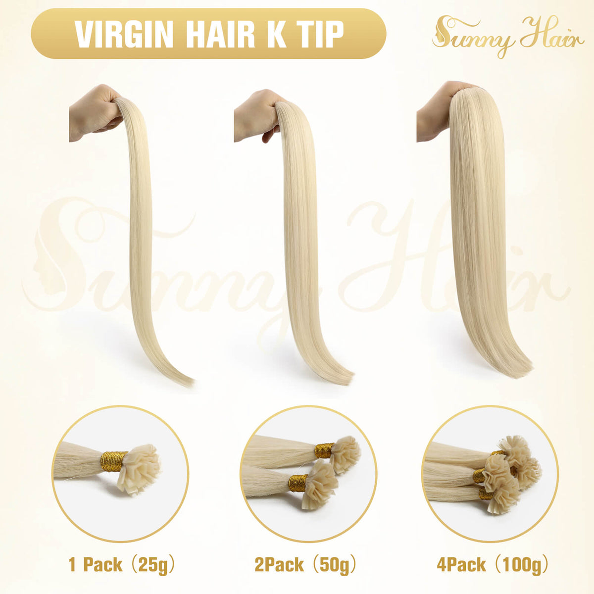 Compare K-Tip Hair Extension Quantities