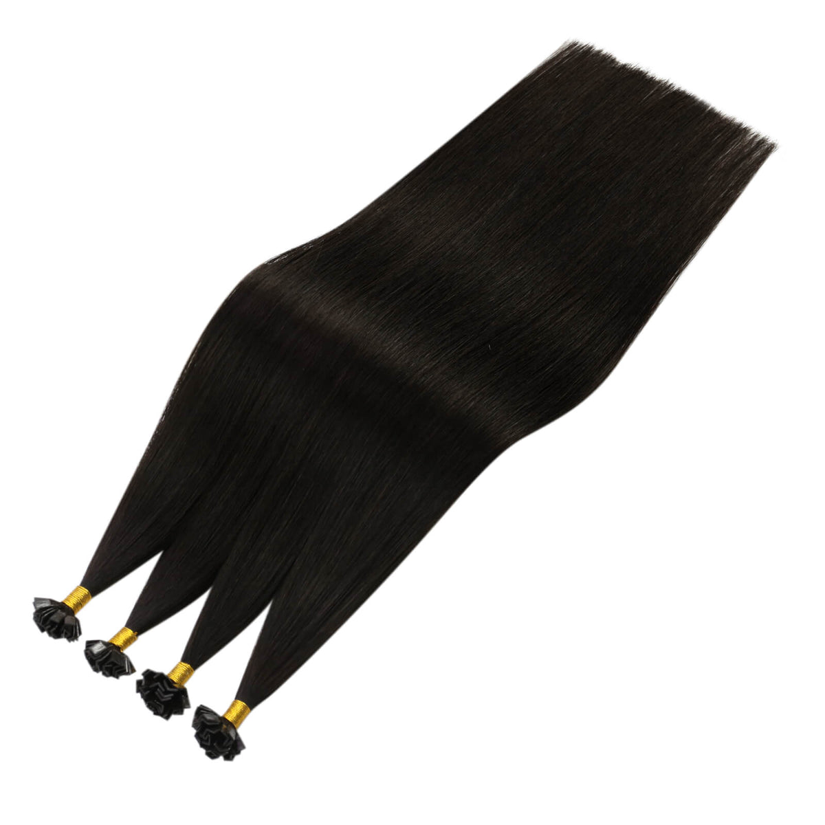 k tip hair extensions natural black human hair
