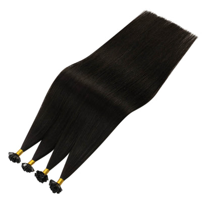 k tip hair extensions natural black human hair