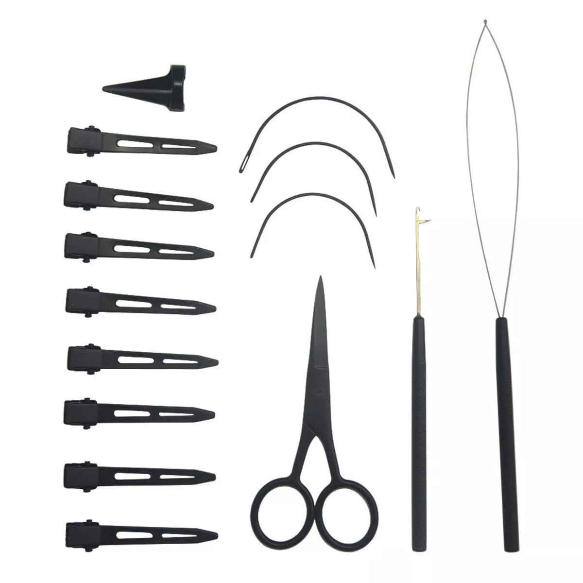 Professional Hair Extensions Tool Kit Seventeen-Piece