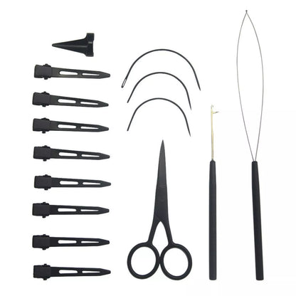 Professional Hair Extensions Tool Kit Seventeen-Piece