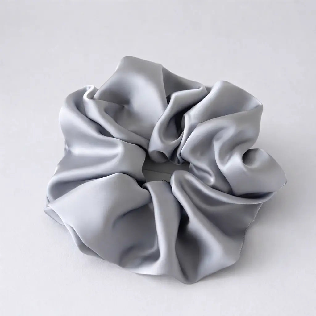 Silk Satin Scrunchies – 3-Piece Set