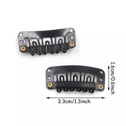 Metal Snap U-Shape Hair Clips for Toppers