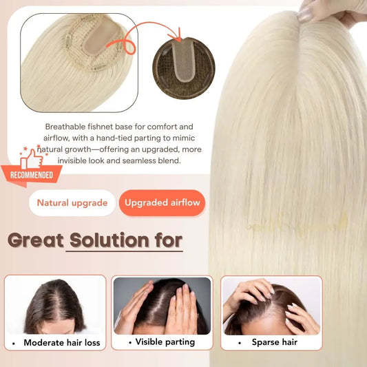 hair topper for natural hair blending