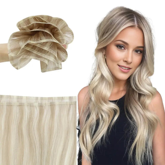 invisible flat silk weft hair extensions virgin human hair