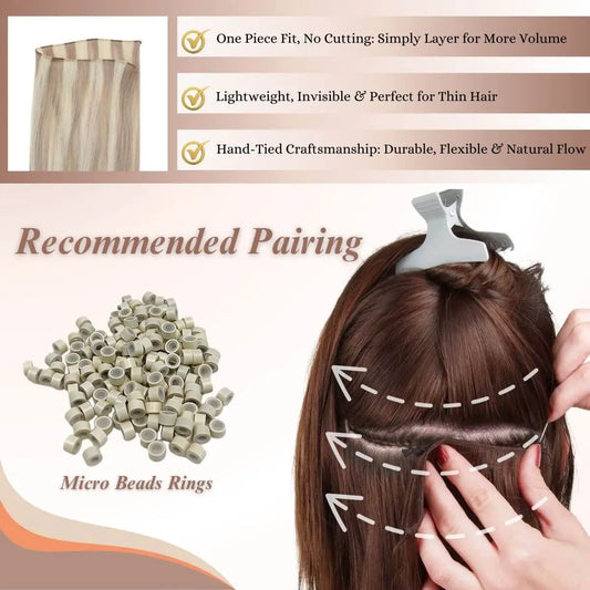 hand tied weft hair extensions
