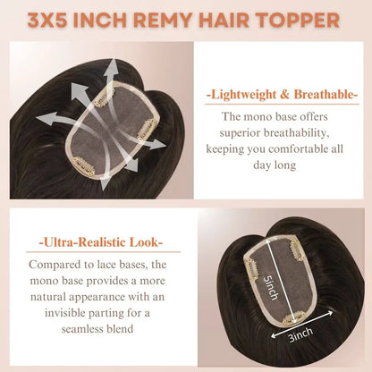 human hair toppers