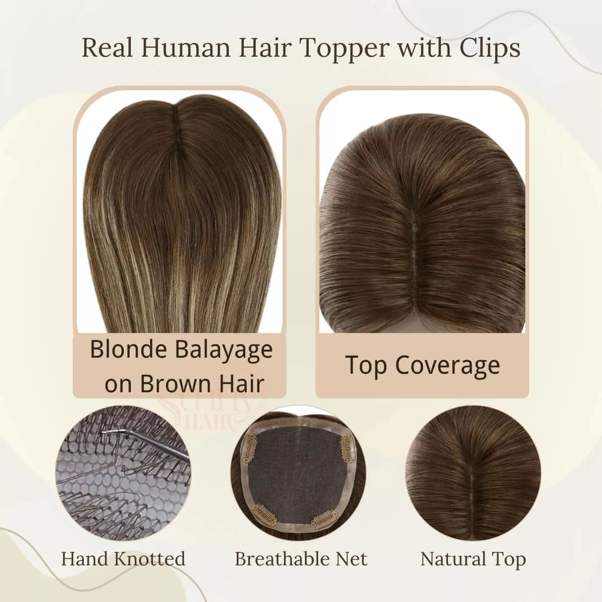 mono base breathable hair toppers