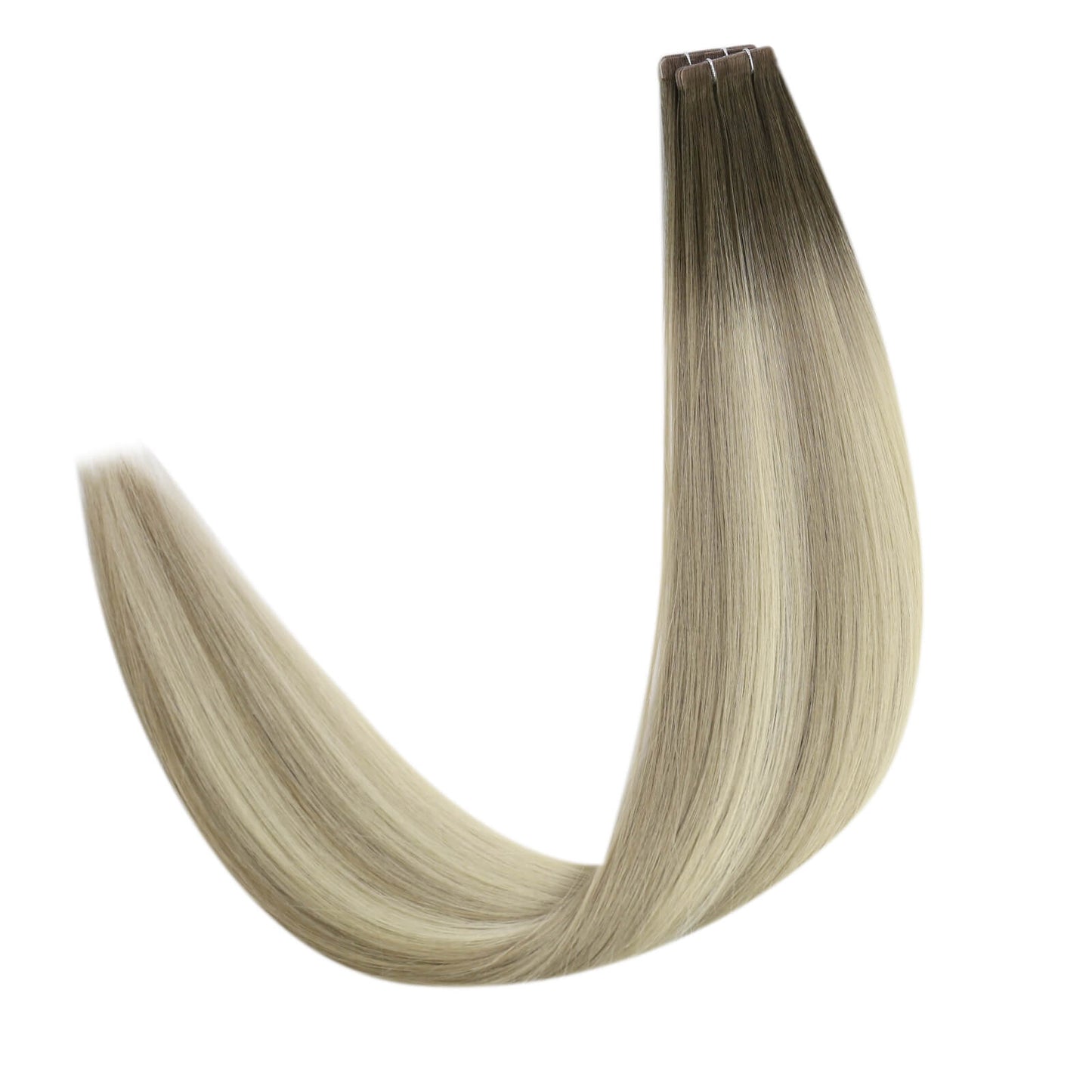 [40% OFF] Virgin Hair Invisible Tape in Hair Extensions Virgin Hair Balayage Blonde #4/7/80