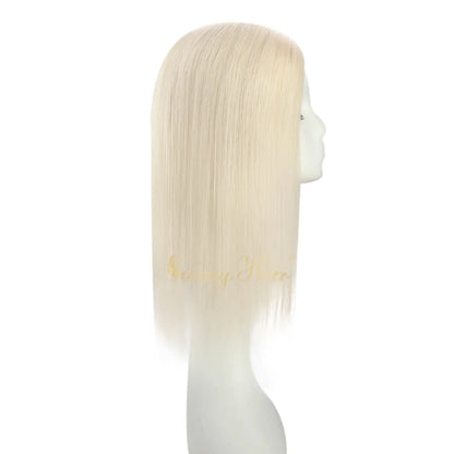 women's fishnet topper hair,human hair fishnet hair piece,virgin hair topper,hair piece topper,hair extension,Topper for Woman,Sunny Hair Topper,Silk hair topper,mono topper hair,silk base hair topper,female hair topper for thinning crown,best hair topper,hair topper for thinning hair,topper for hair,mono hair topper,mono top human hair topper,14 inch hair extensions,16 inch hair extensions,real human hair