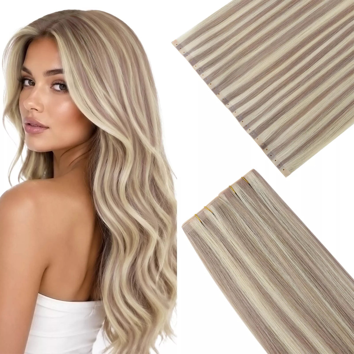 xo invisible weft extensions virgin hair butterfly weft hair extensions