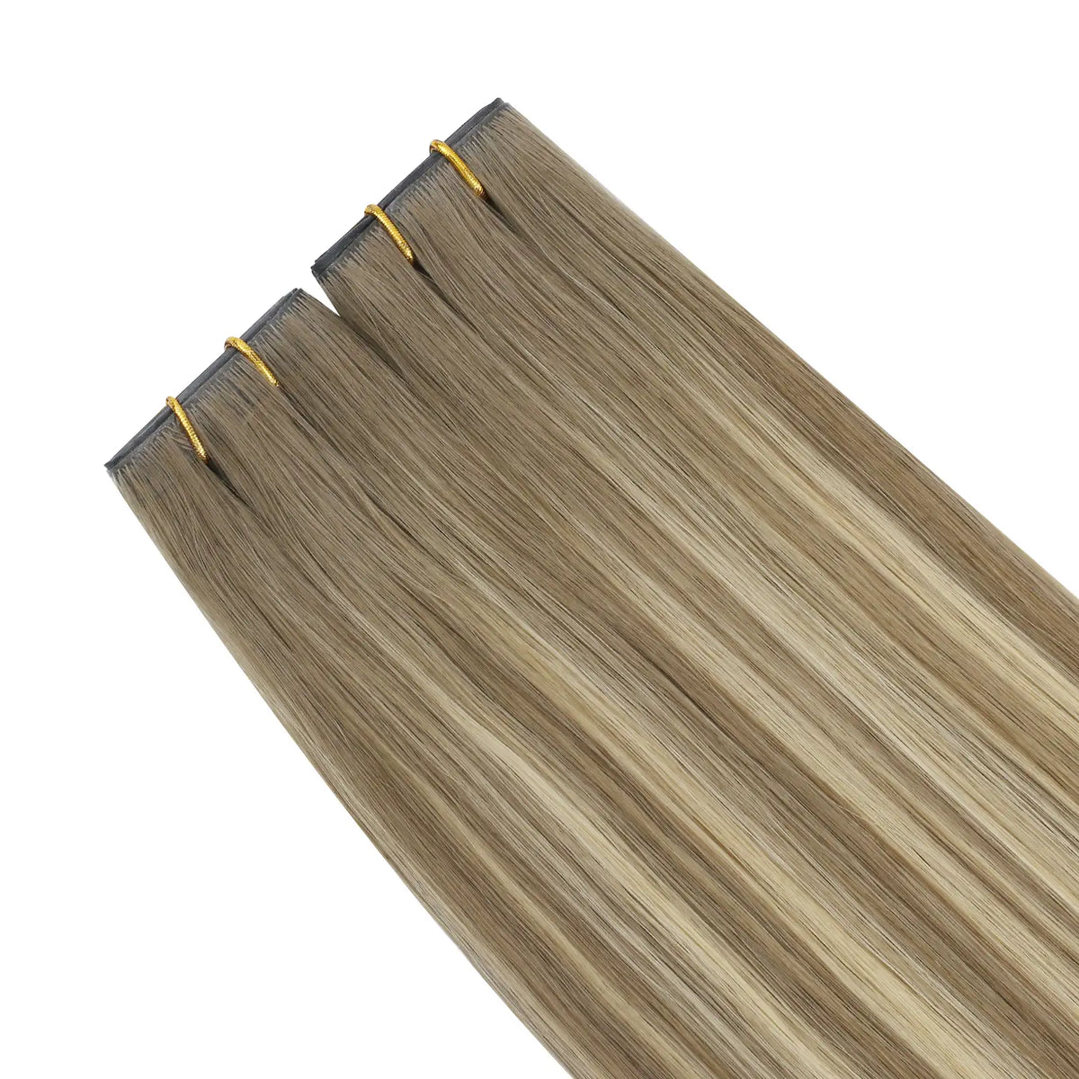 butterfly weft hair extensions real human hair balayage color