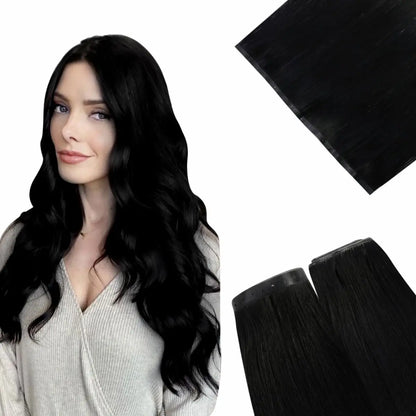 weft hair extensions real human hair
