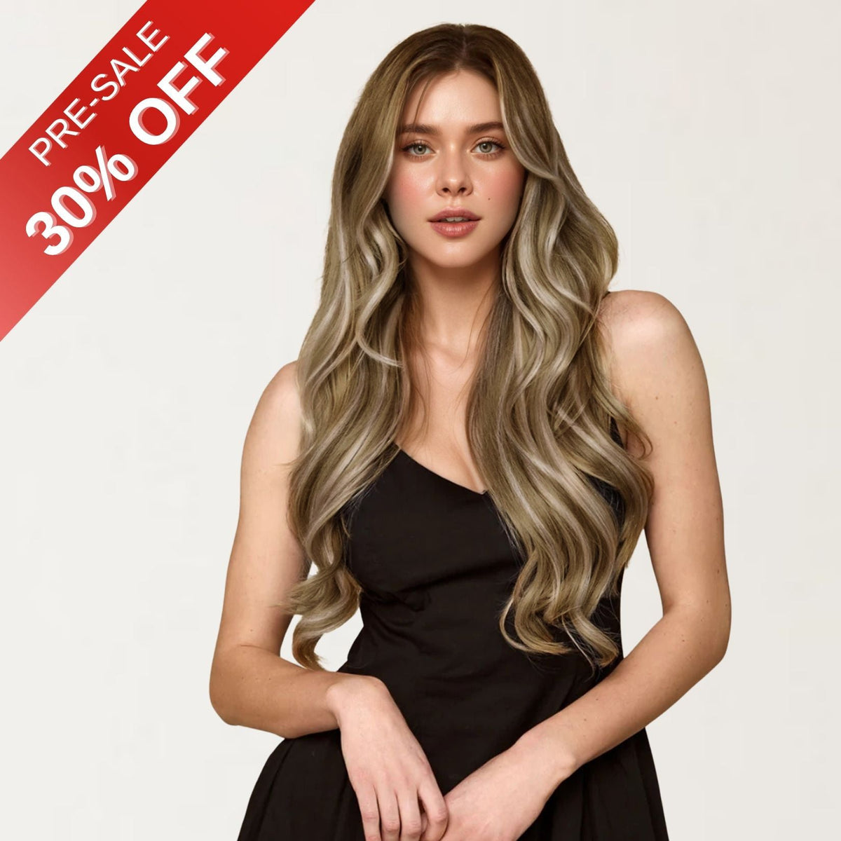 [Pre-Sale] Genius PU Clip in Hair Extensions Best Clip in Hair Balayage Blonde #6/60/6
