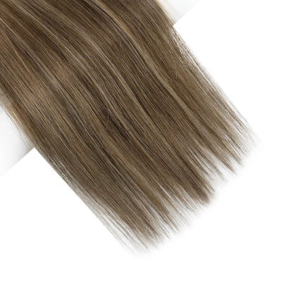 invisible flat silk weft hair extensions human hair
