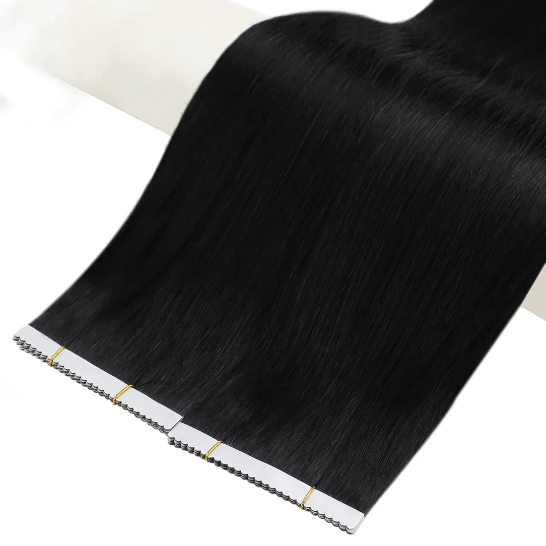 [40% OFF] Sunny Hair Flower Virgin Hair Tape Hair Extensions Jet Black#1