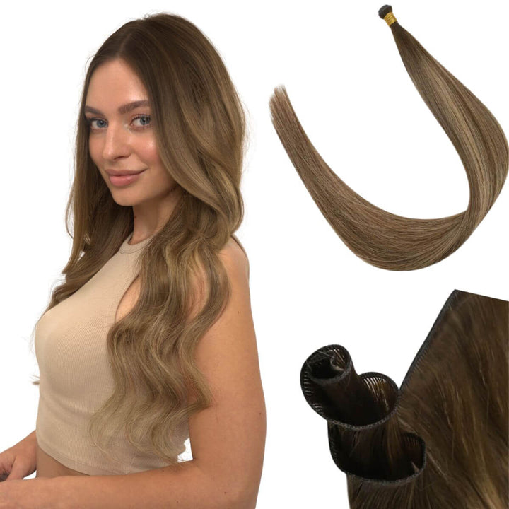 22 inch human hair extensions sew in weft for salon