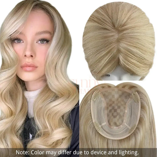 clip on hair toppers human hair highlight color
