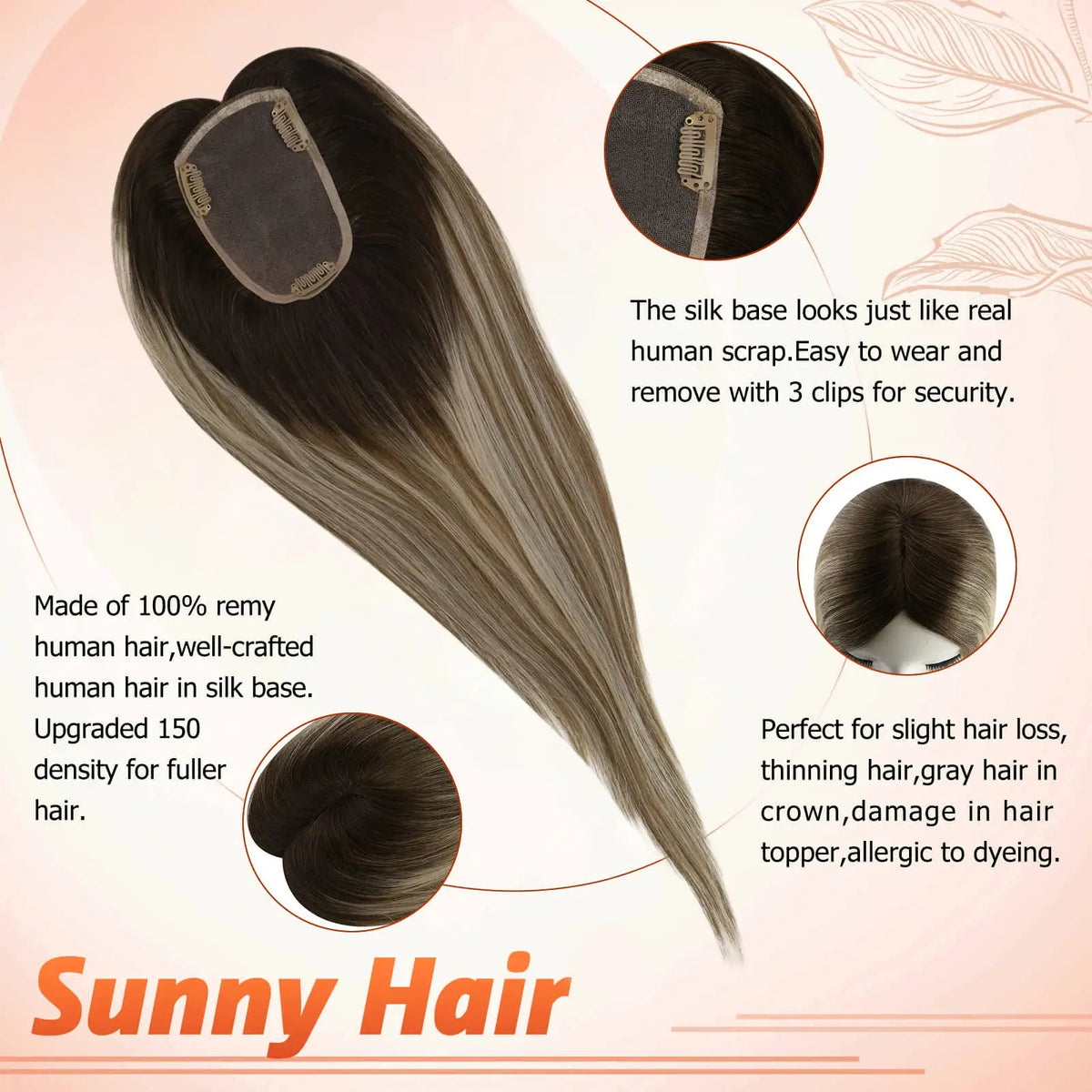 hair piece for bald spots women