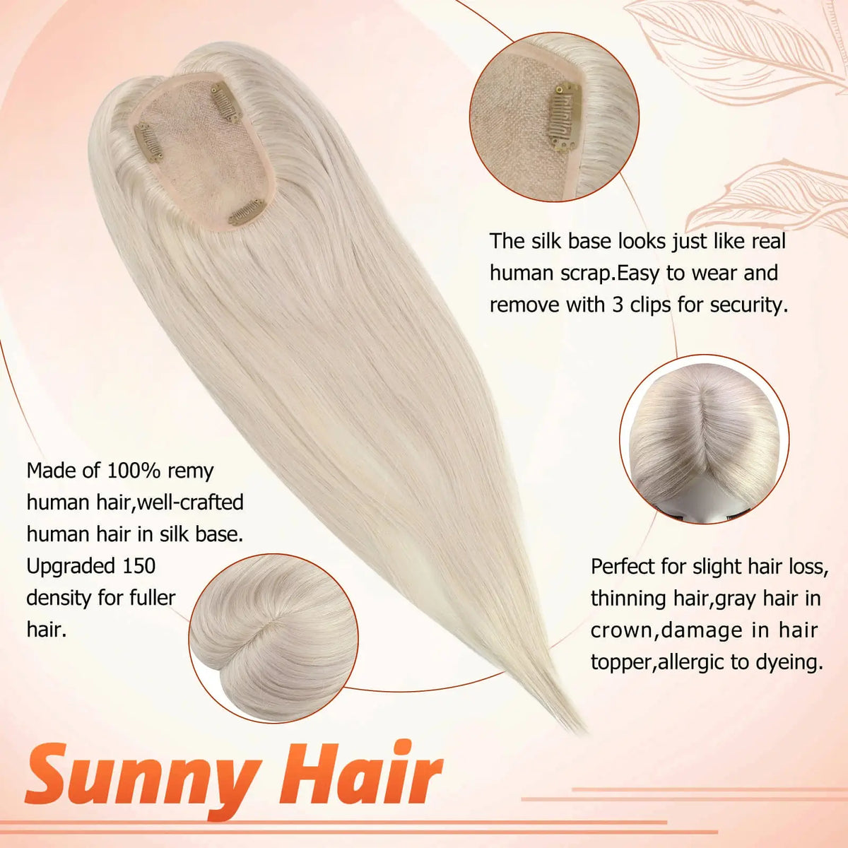 high quality human hair toppers