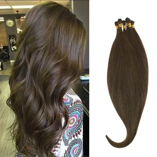 100% human hair hand tied extensions