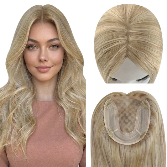 clip on hair toppers human hair highlight color