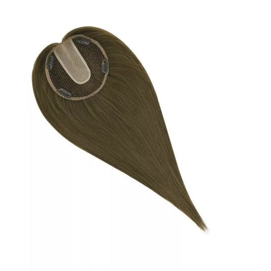 breathable human hair topper for women