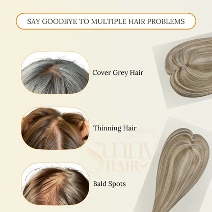 virgin hair extensions for women, hair toppers for thinning hair, highlights, blonde brown hair pieces for women, seamless blend, flexible style, lightweight, healthy hair, full coverage, natural look, versatile styling, hair piece