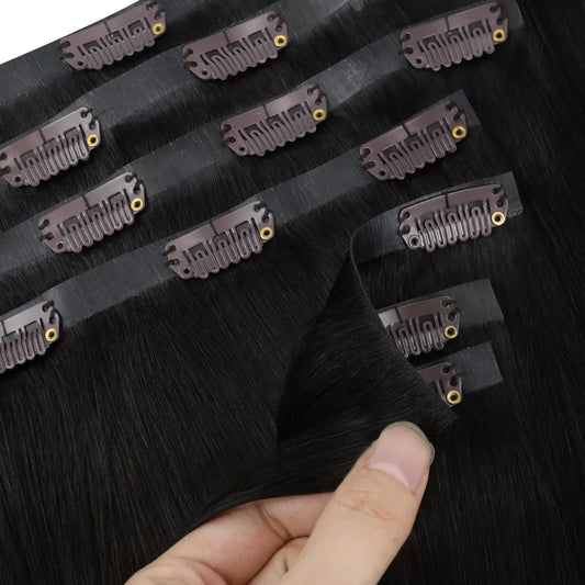 [Pre-Sale] Injection PU Clip in Hair Extensions Best Clip in Hair Dark Brown#2