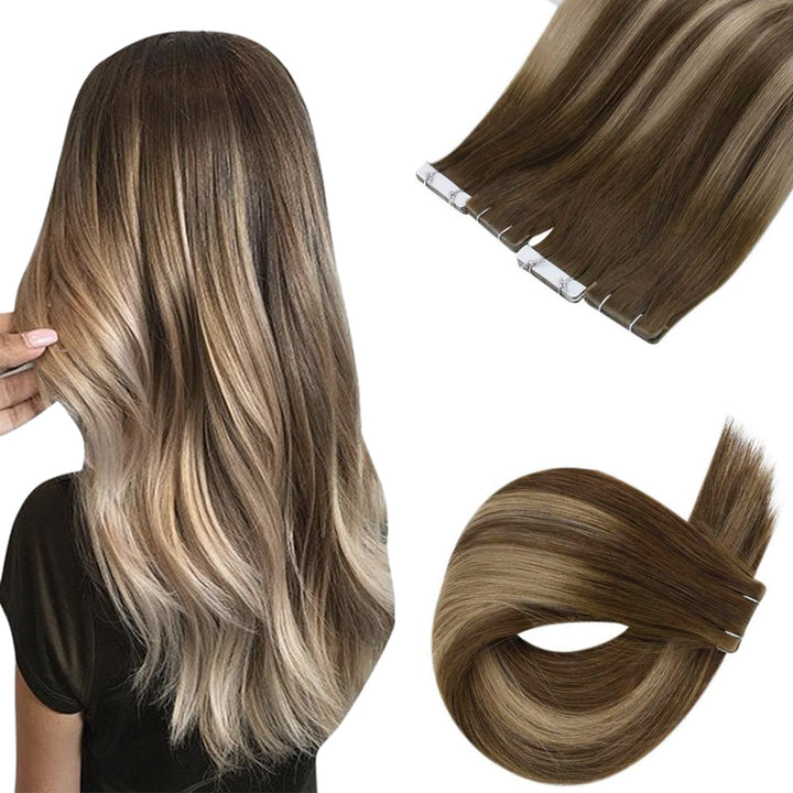 invisible injection tape in hair extensions human hair