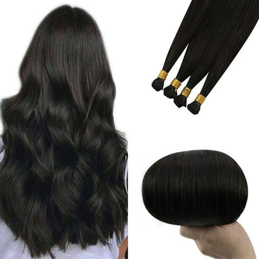 flat and seamless hair wefts hand tied extensions