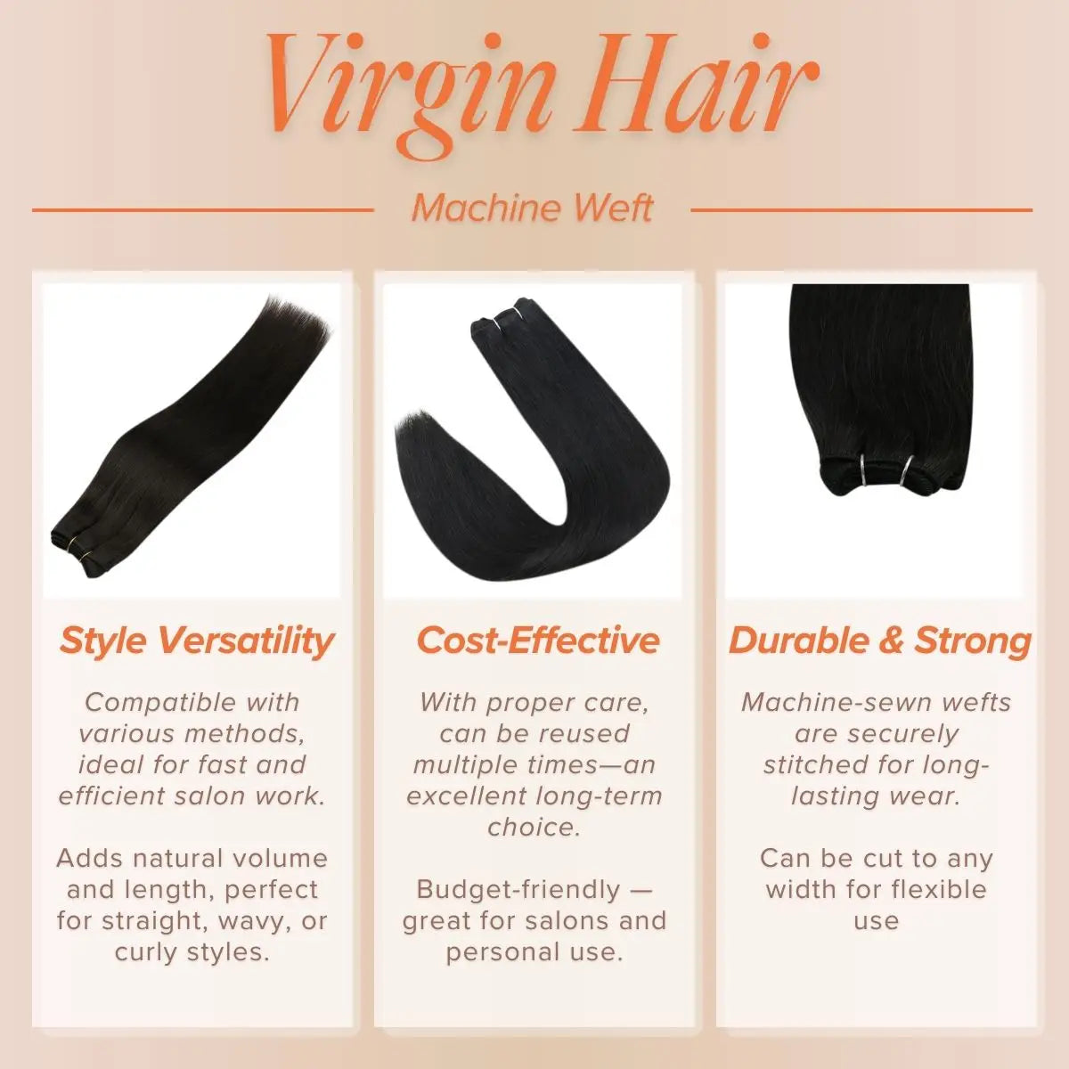 the advantage of weft hair extensions